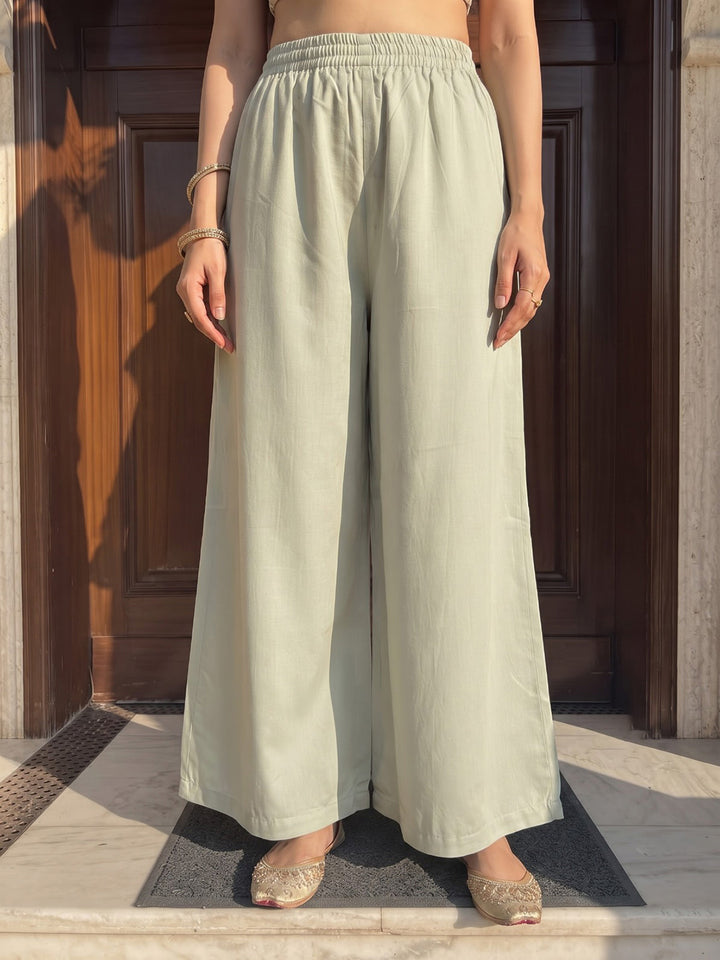 Beige Printed Chanderi Kurta With Pant &amp; Dupatta