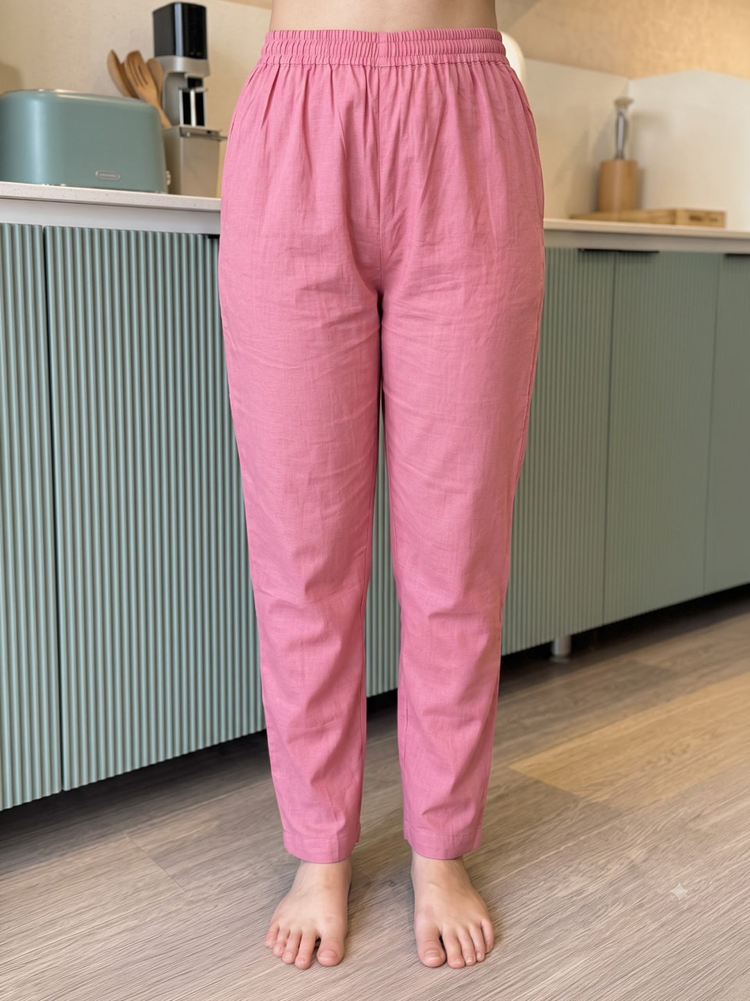 Pink Embroidered Chanderi Kurta With Pant &amp; Dupatta