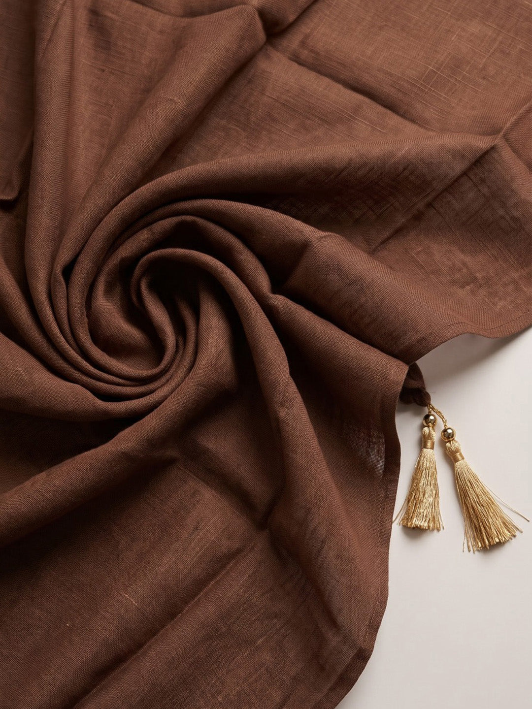 Brown Printed Cotton Blend Kurta With Pant &amp; Dupatta