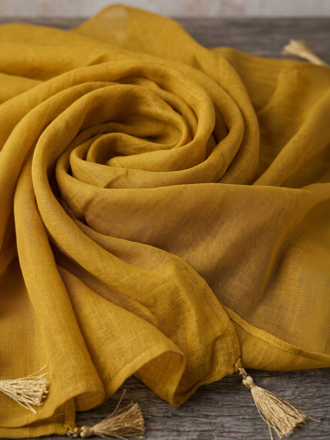 Yellow Printed Cotton Blend Kurta With Pant &amp; Dupatta