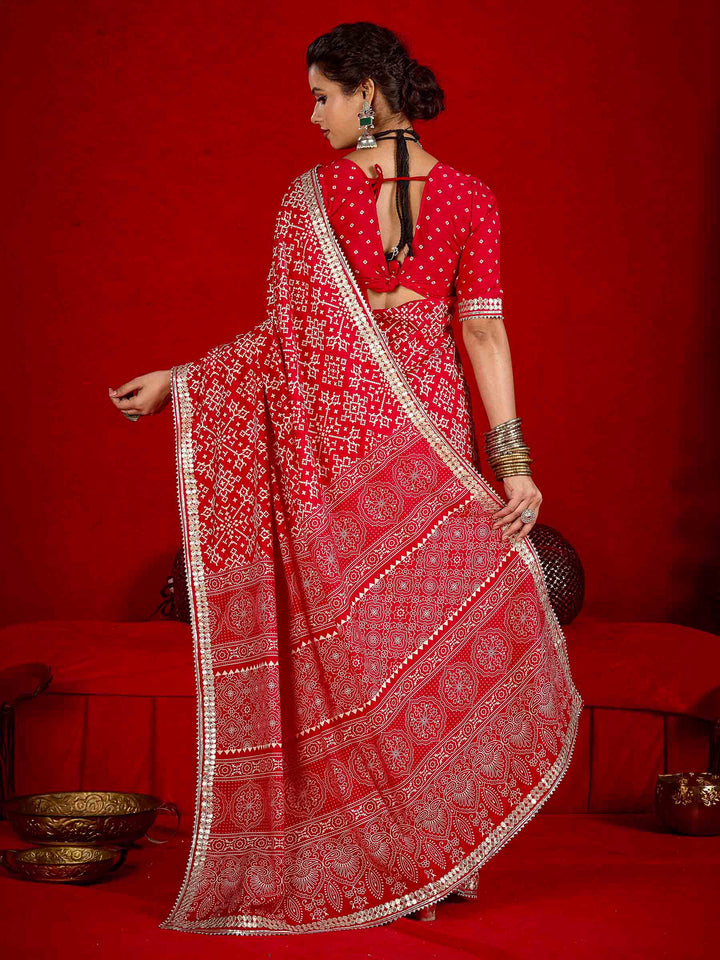 Rani Dola Silk Printed Saree
