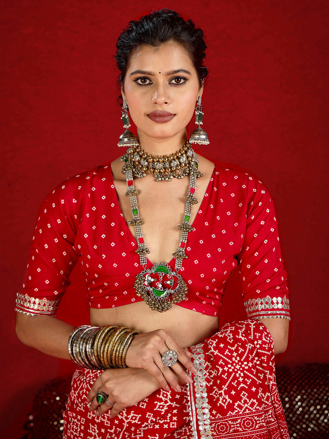 Rani Dola Silk Printed Saree