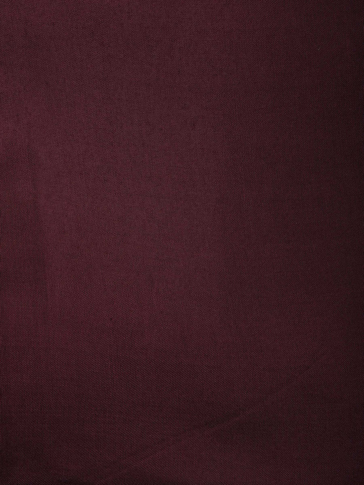 Wine Art Silk Printed Unstitched Dress Material