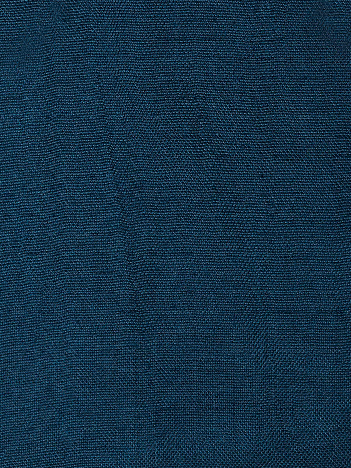 Teal Blue Chanderi Embroidered Unstitched Dress Material