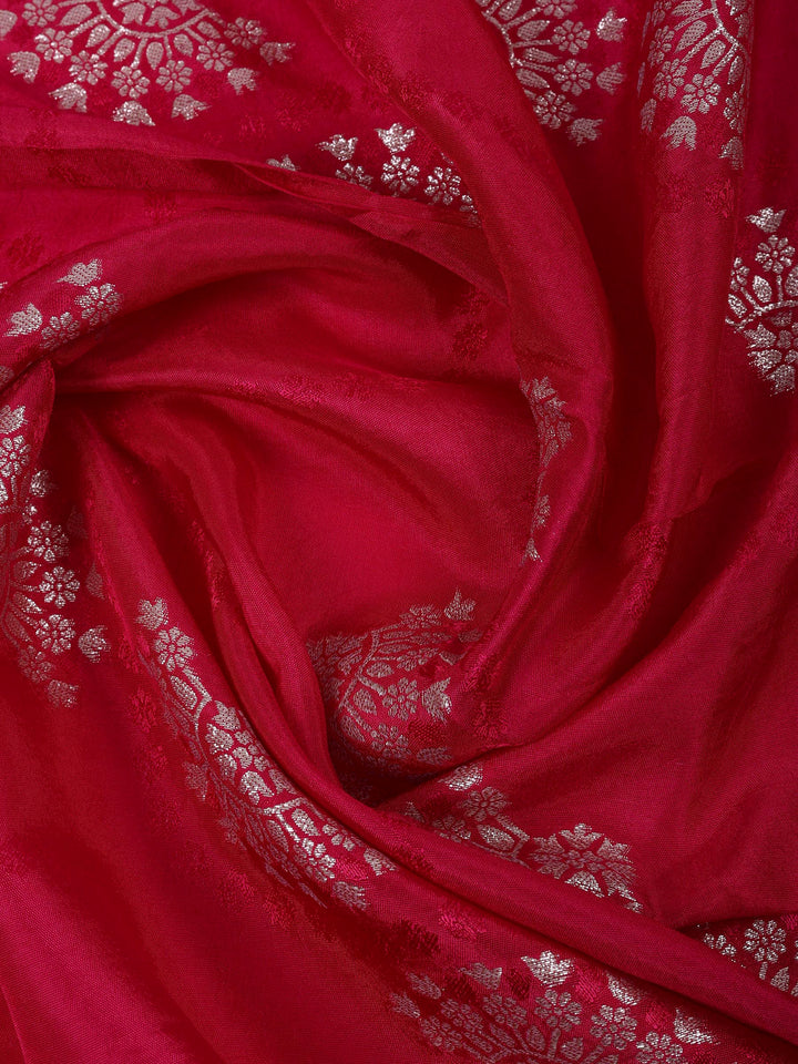 Rani Chanderi Embroidered Unstitched Dress Material