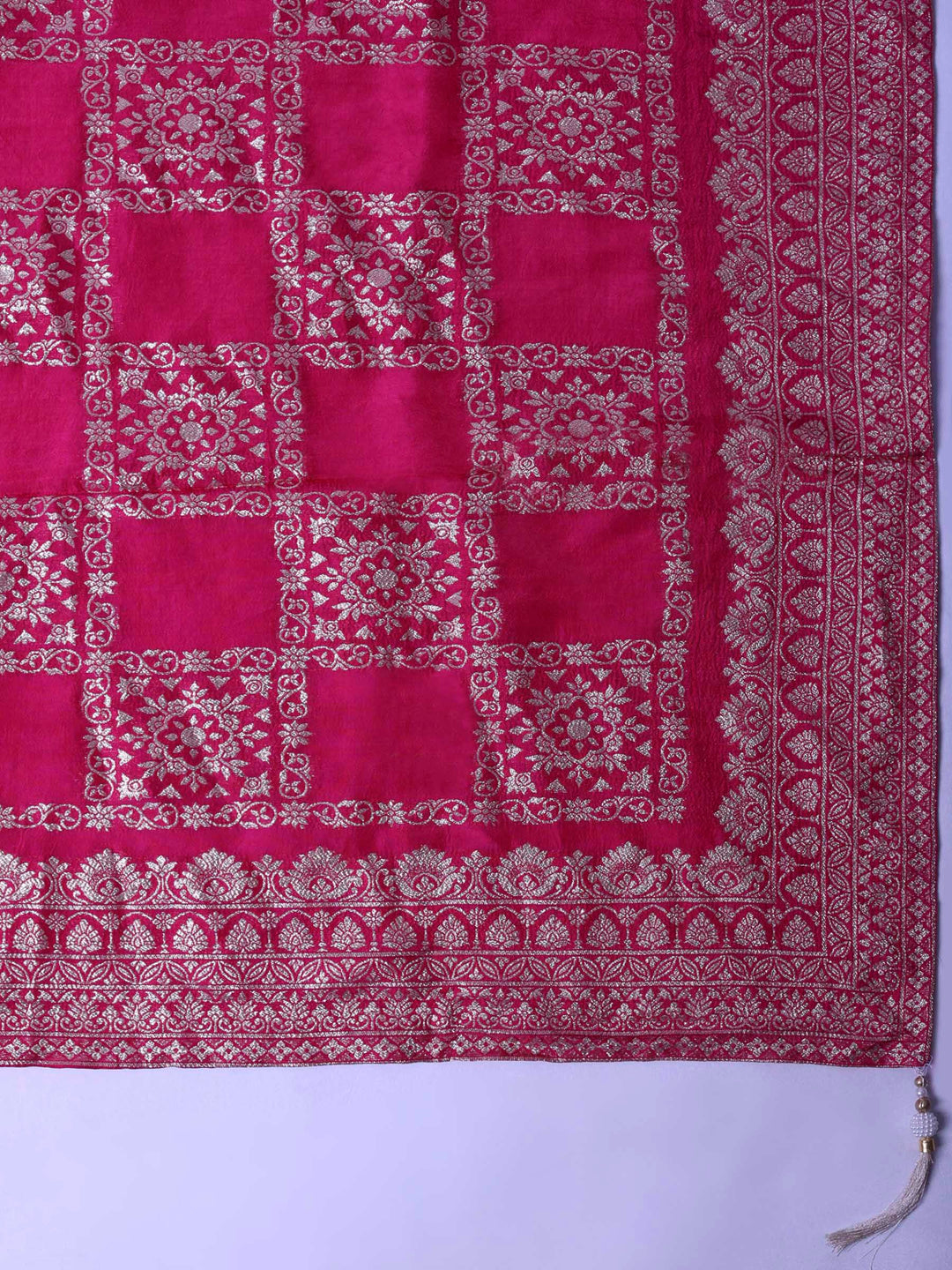 Rani Chanderi Embroidered Unstitched Dress Material