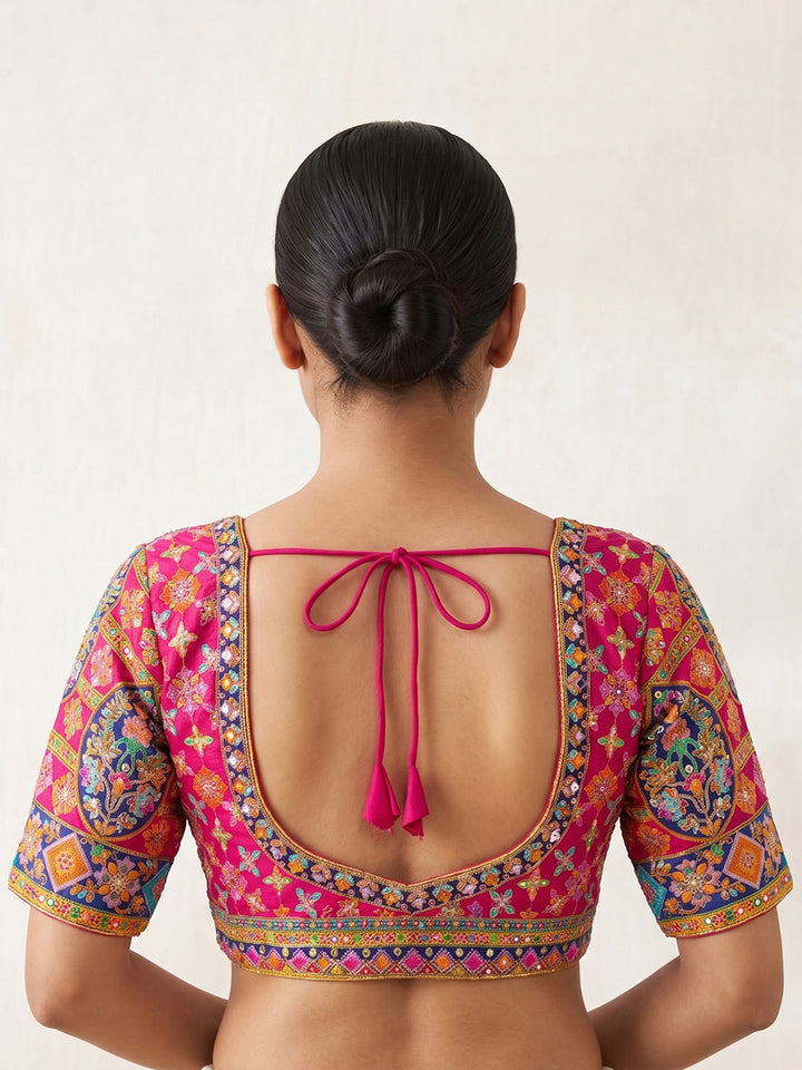 Premium Rani Embroidery Viscose Blouse Piece