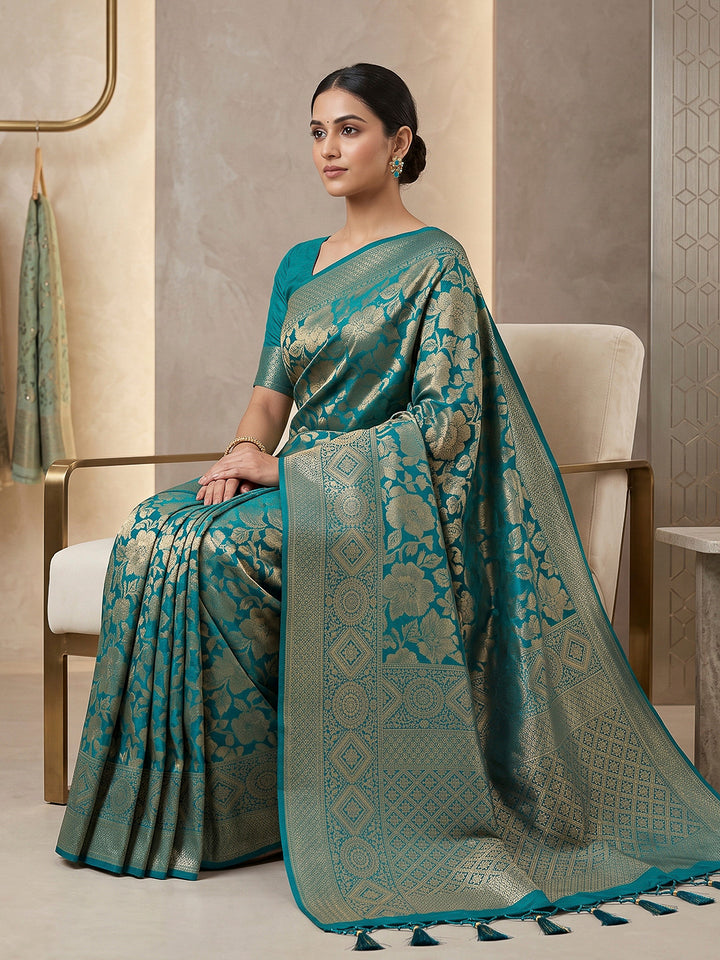 Firozee Art Silk Woven Saree