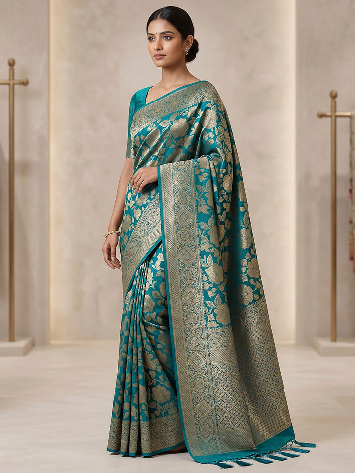 Firozee Art Silk Woven Saree