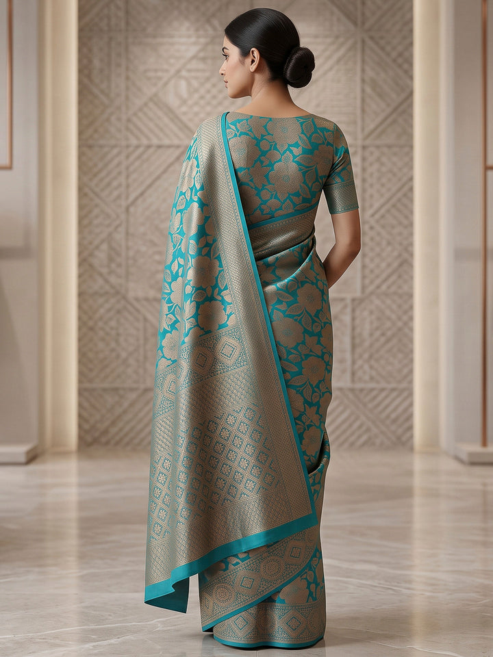 Firozee Art Silk Woven Saree