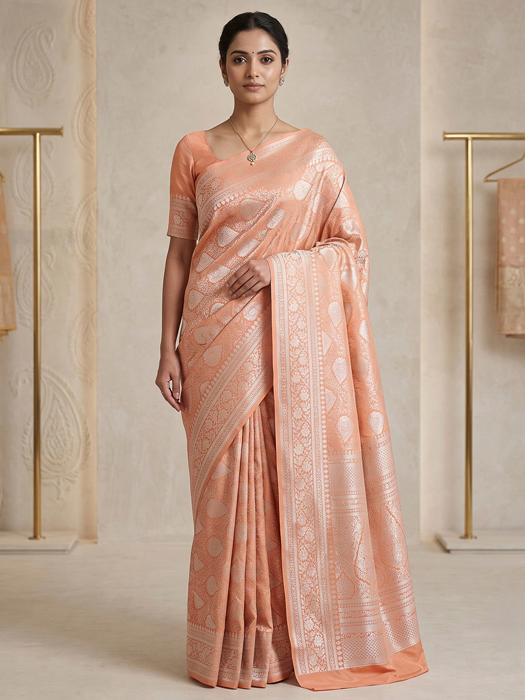 Gazari Art Silk Woven Saree