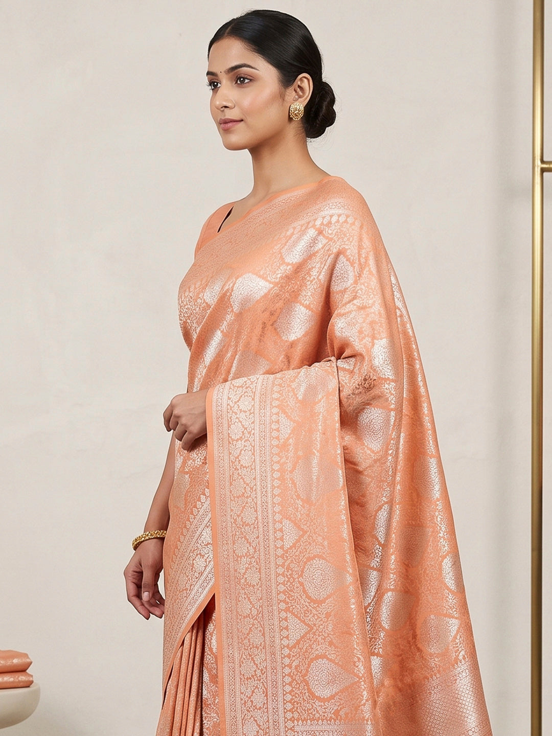 Gazari Art Silk Woven Saree