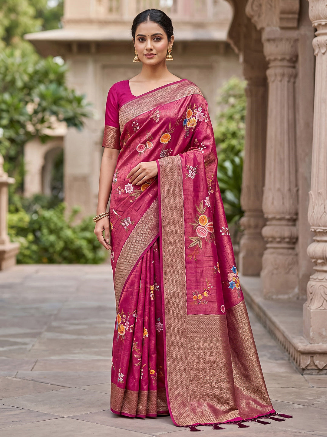 Rani Art Silk Woven Saree