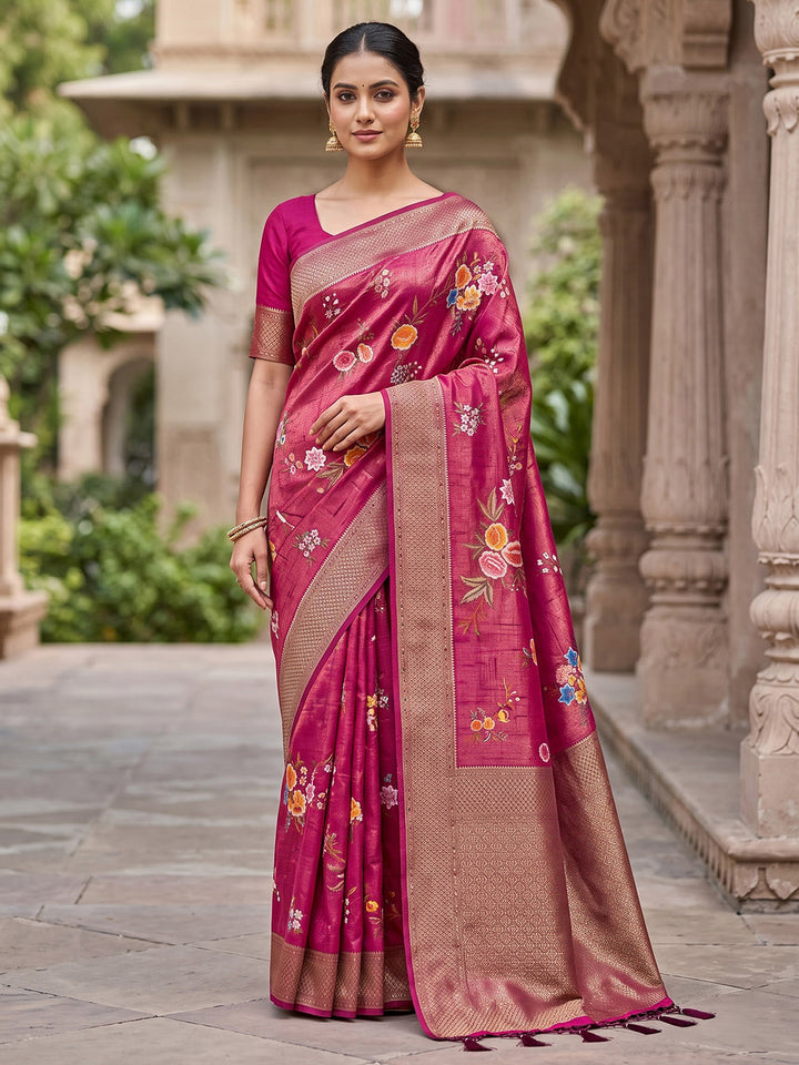 Rani Art Silk Woven Saree