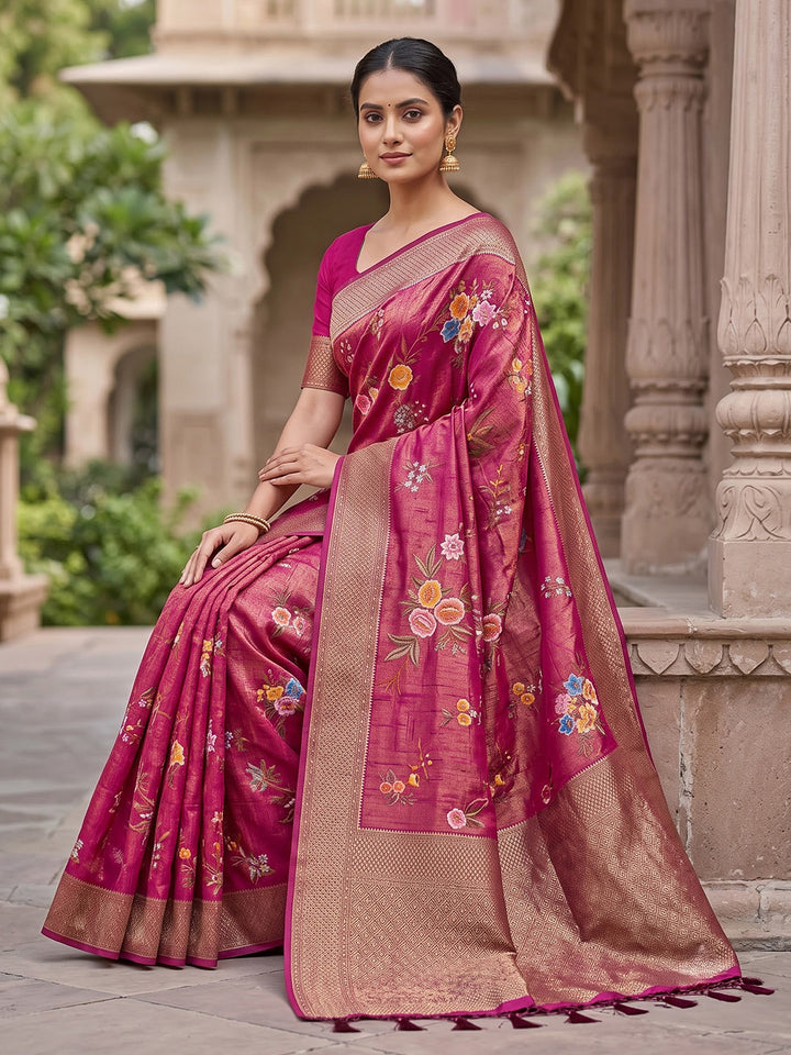 Rani Art Silk Woven Saree