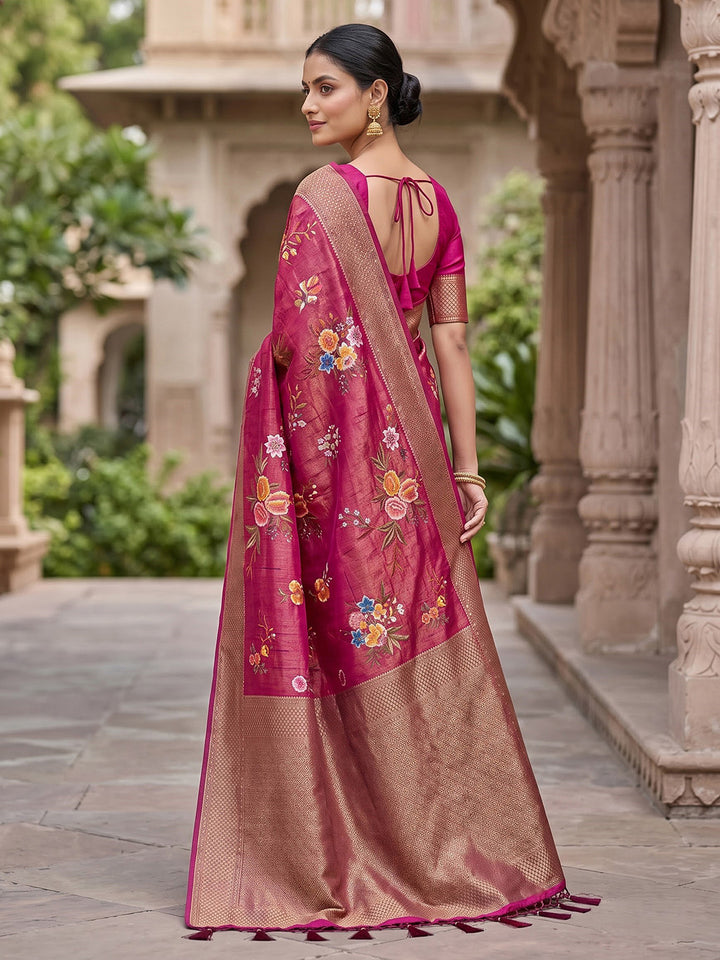 Rani Art Silk Woven Saree