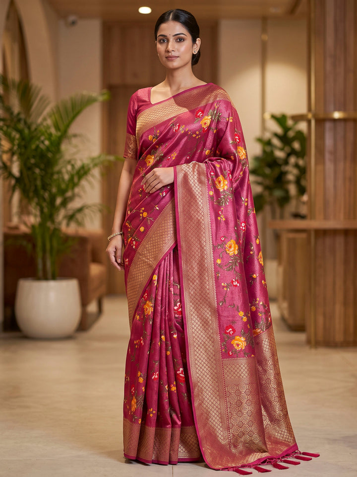 Rani Art Silk Woven Saree