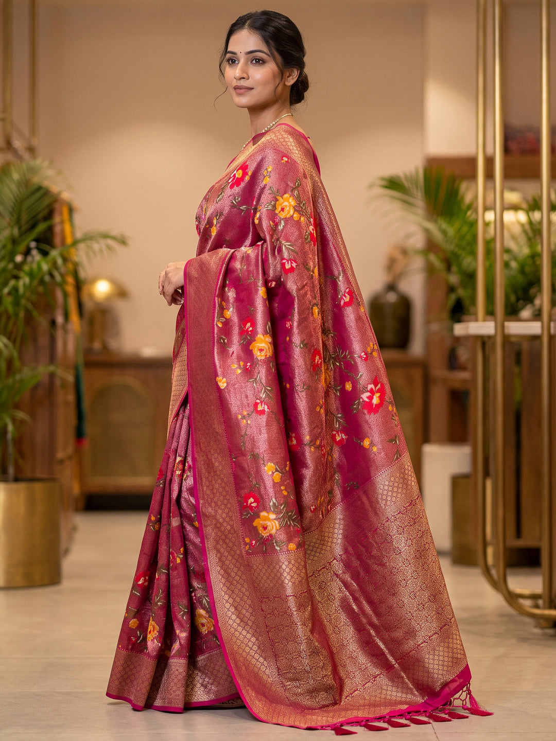 Rani Art Silk Woven Saree