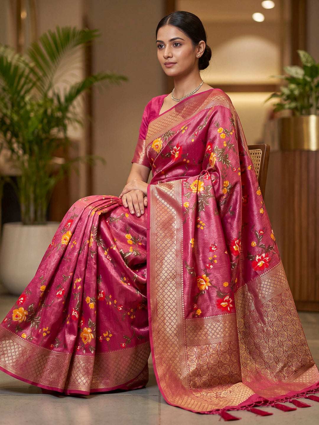 Rani Art Silk Woven Saree