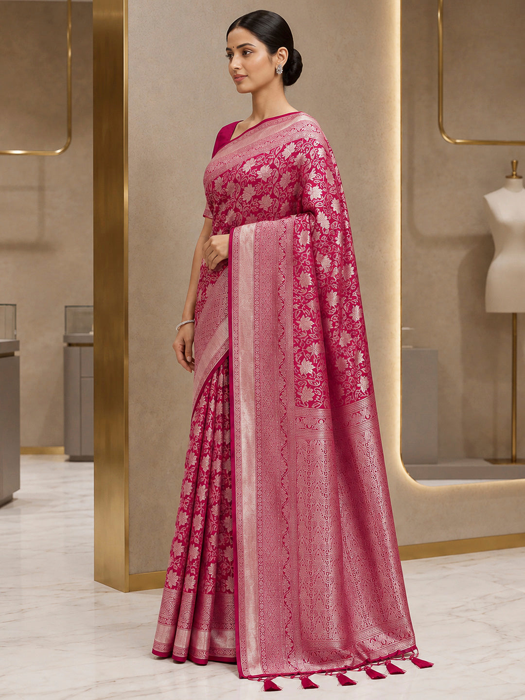 Rani Art Silk Woven Saree