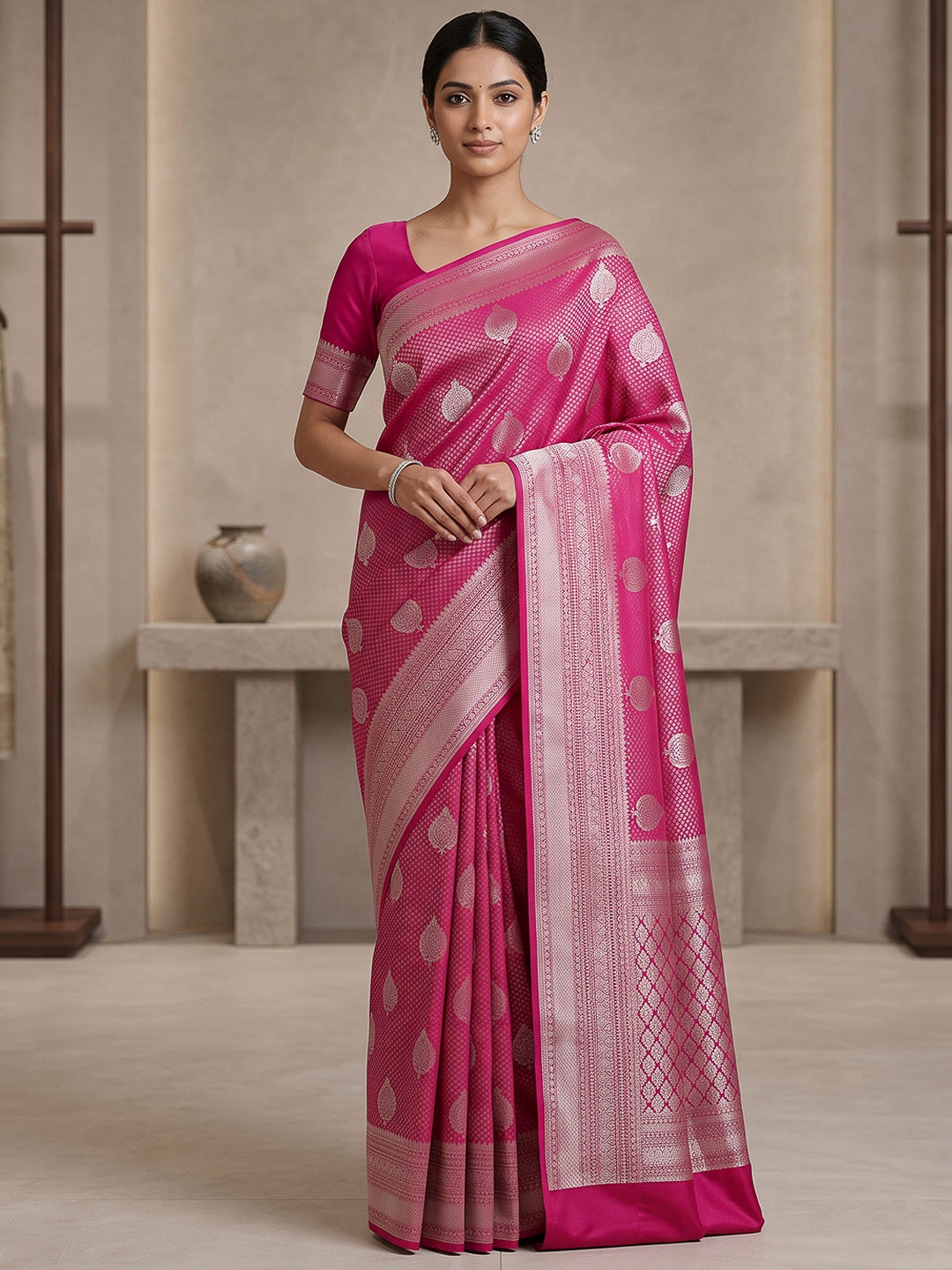 Rani Art Silk Woven Saree