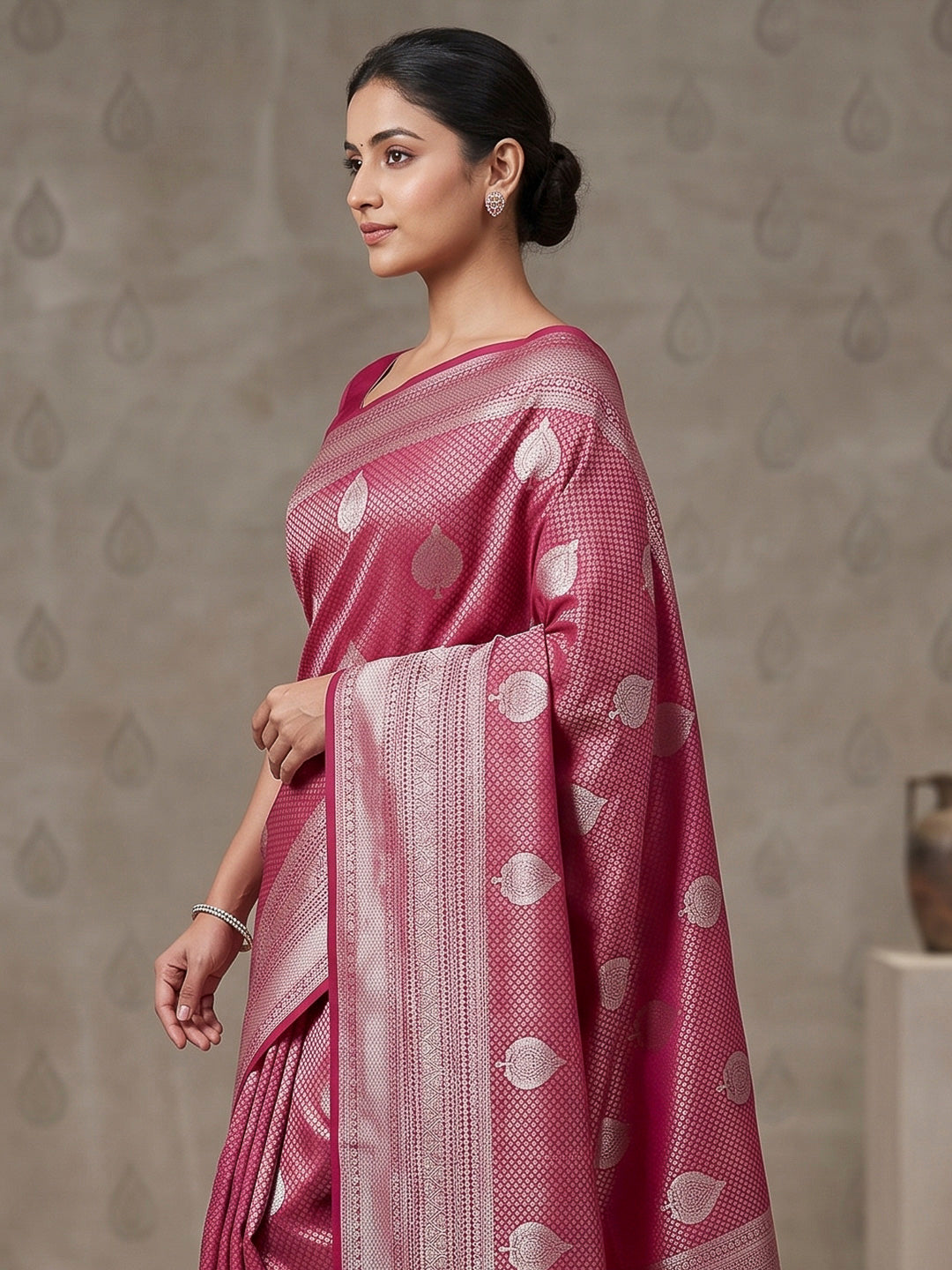Rani Art Silk Woven Saree