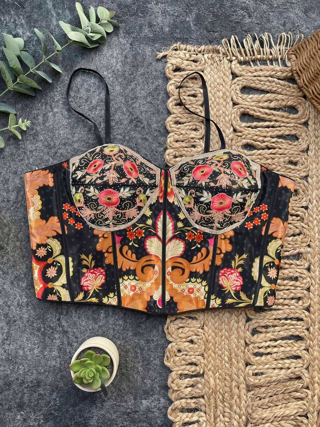 Black Art Silk Readymade Printed Saree