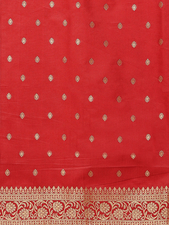 Navy-Blue Art Silk Woven Saree