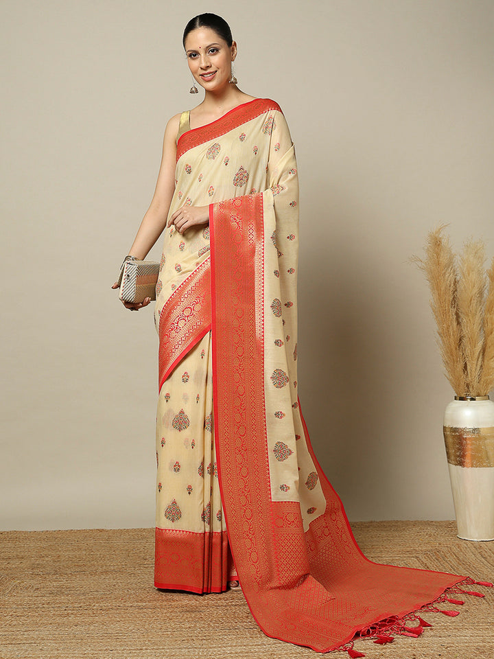 Tussar Art Silk Woven Saree