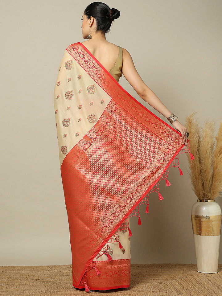 Tussar Art Silk Woven Saree