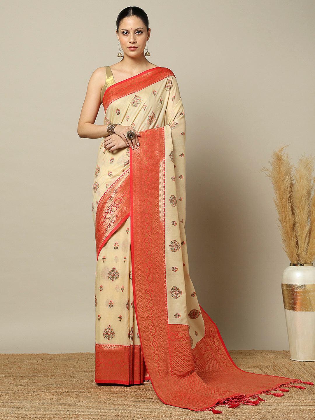 Tussar Art Silk Woven Saree