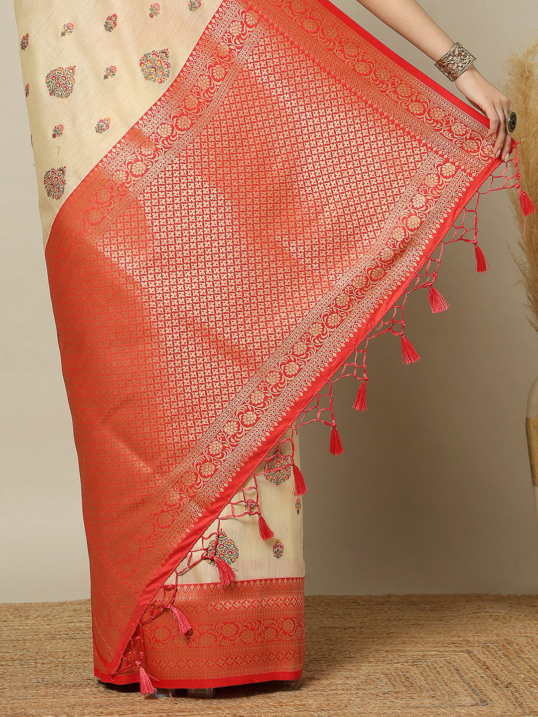 Tussar Art Silk Woven Saree