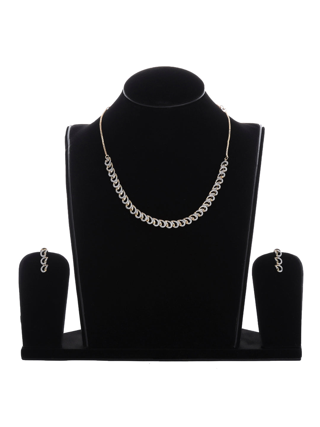 Gold-White Imitation Jewelry-Set