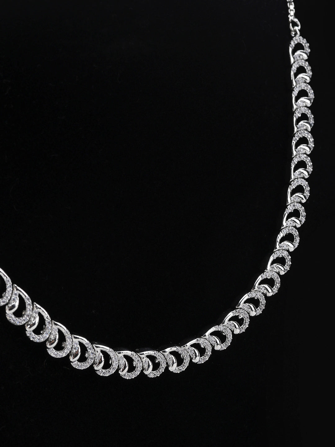 Silver-White Imitation Jewelry-Set