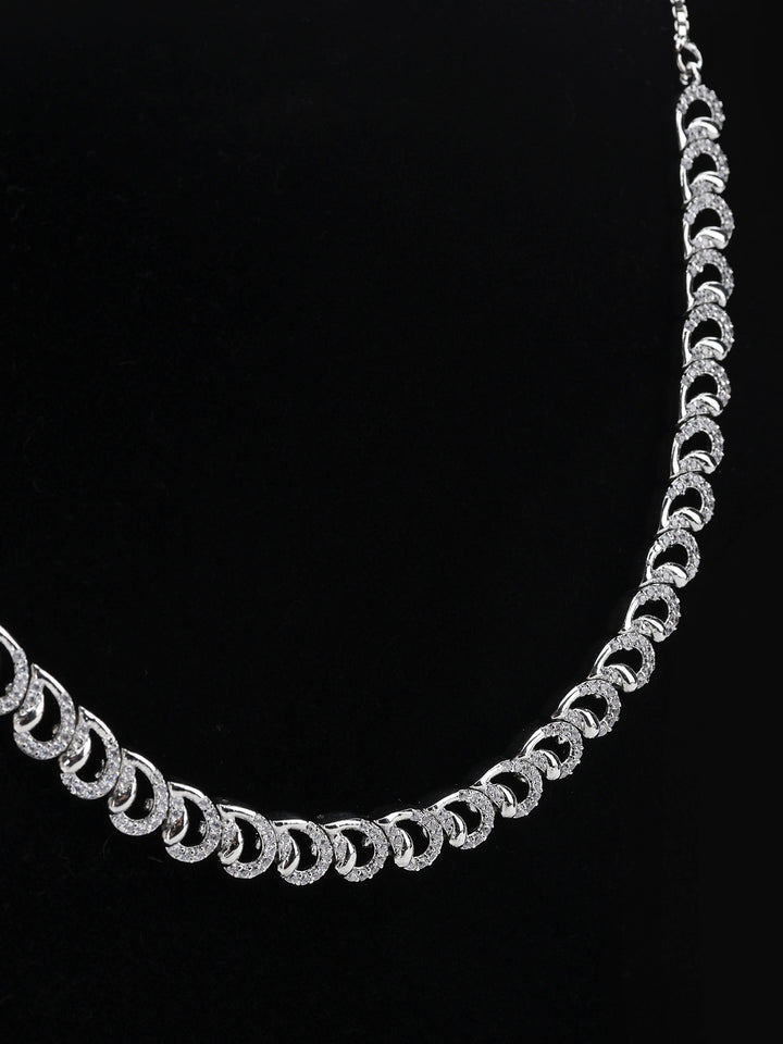 Silver-White Imitation Jewelry-Set