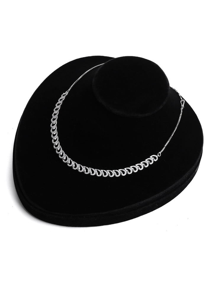 Silver-White Imitation Jewelry-Set
