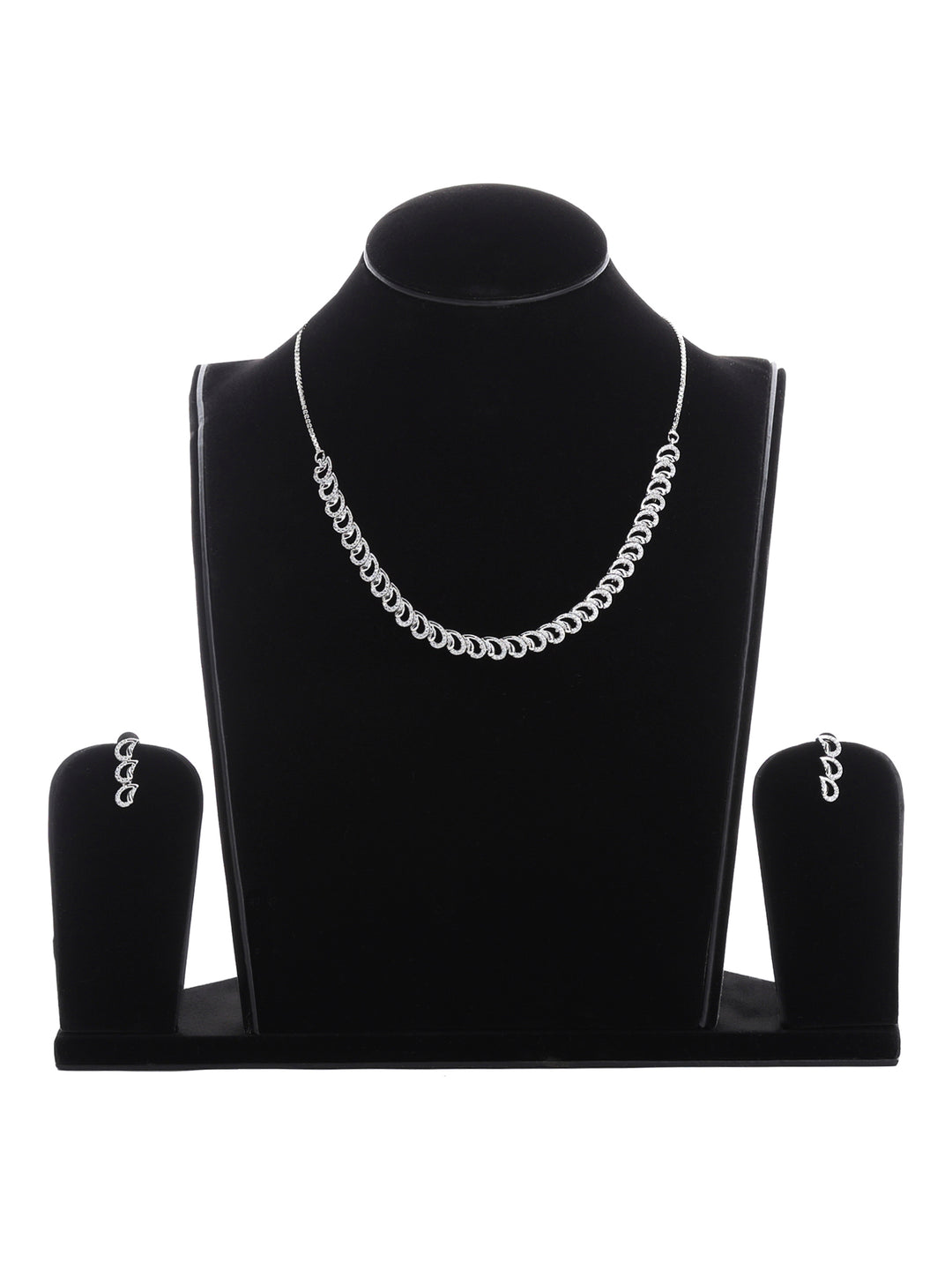Silver-White Imitation Jewelry-Set