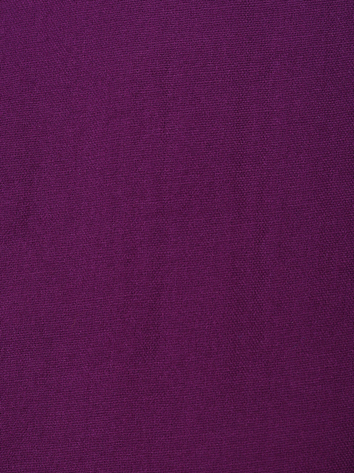 Purple Chanderi Embroidered Unstitched Dress Material