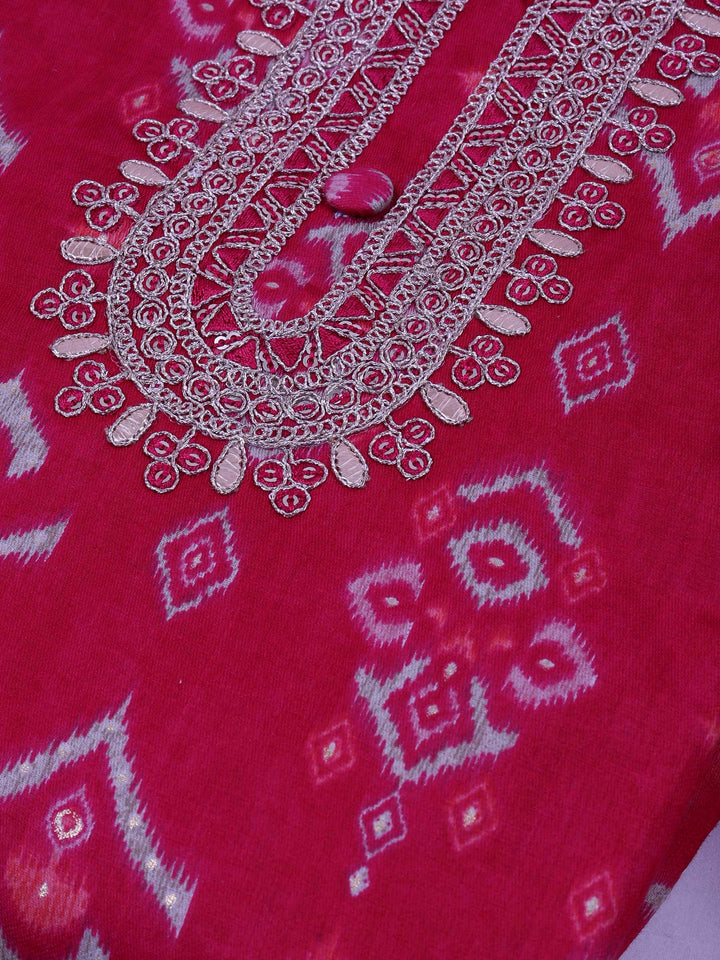 Rani Cotton Blend Embroidered Unstitched Dress Material
