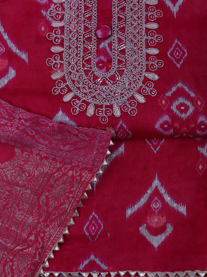 Rani Cotton Blend Embroidered Unstitched Dress Material