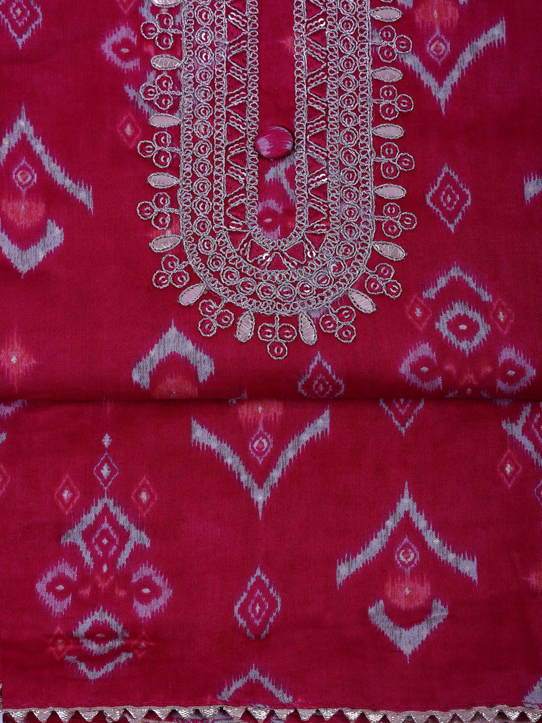 Rani Cotton Blend Embroidered Unstitched Dress Material