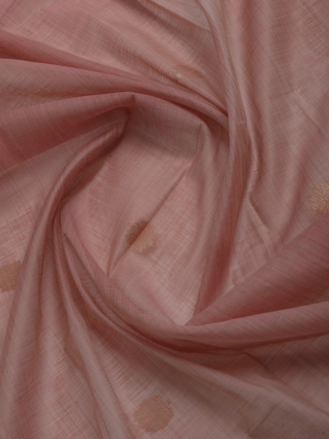 Onion Pink Chanderi Woven Design Unstitched Dress Material