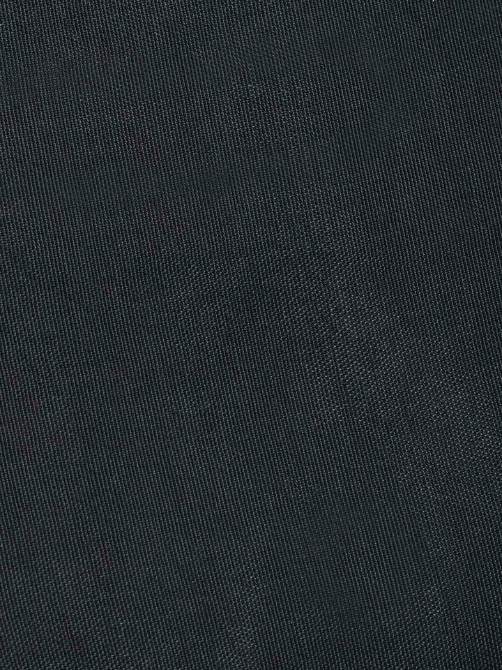 Black Chanderi Embroidered Unstitched Dress Material
