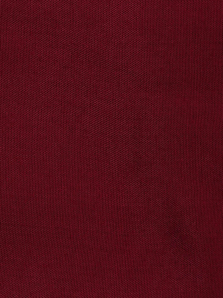 Maroon Chanderi Embroidered Unstitched Dress Material