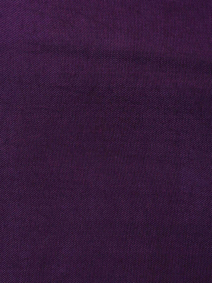 Purple Chanderi Embroidered Unstitched Dress Material