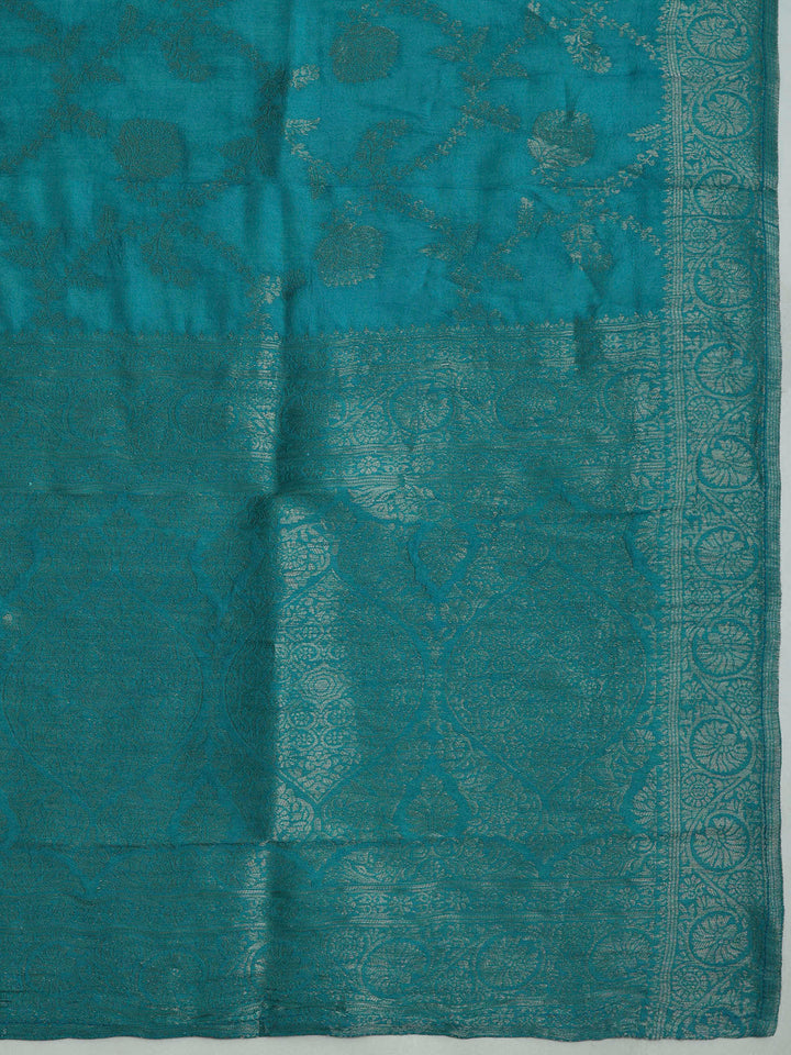 Firozee Chanderi Embroidered Unstitched Dress Material