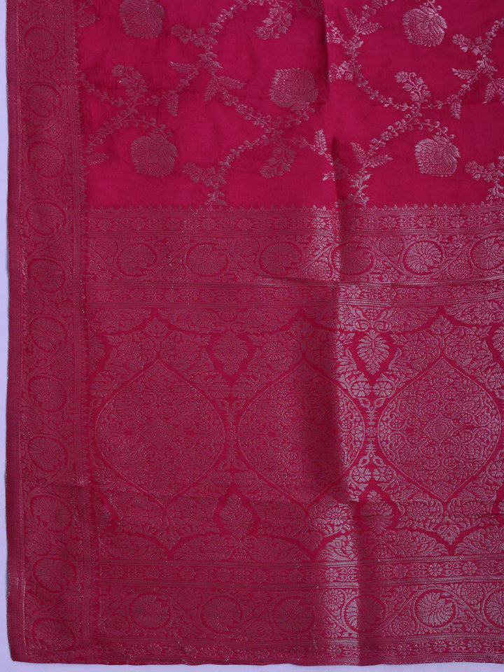 Rani Chanderi Embroidered Unstitched Dress Material
