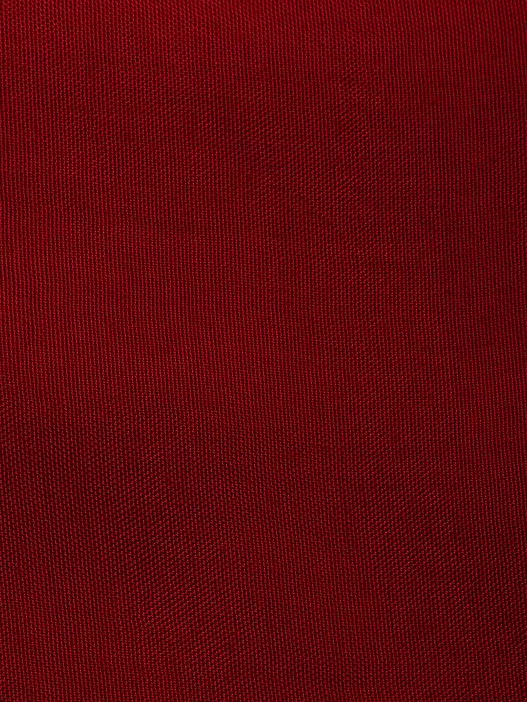 Red Chanderi Embroidered Unstitched Dress Material