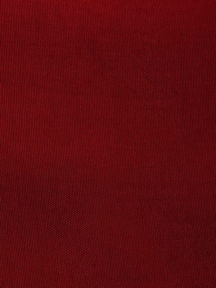 Red Chanderi Embroidered Unstitched Dress Material