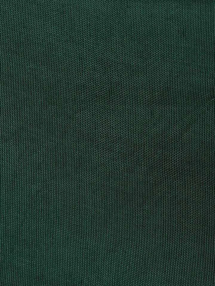 Olive Green Chanderi Embroidered Unstitched Dress Material